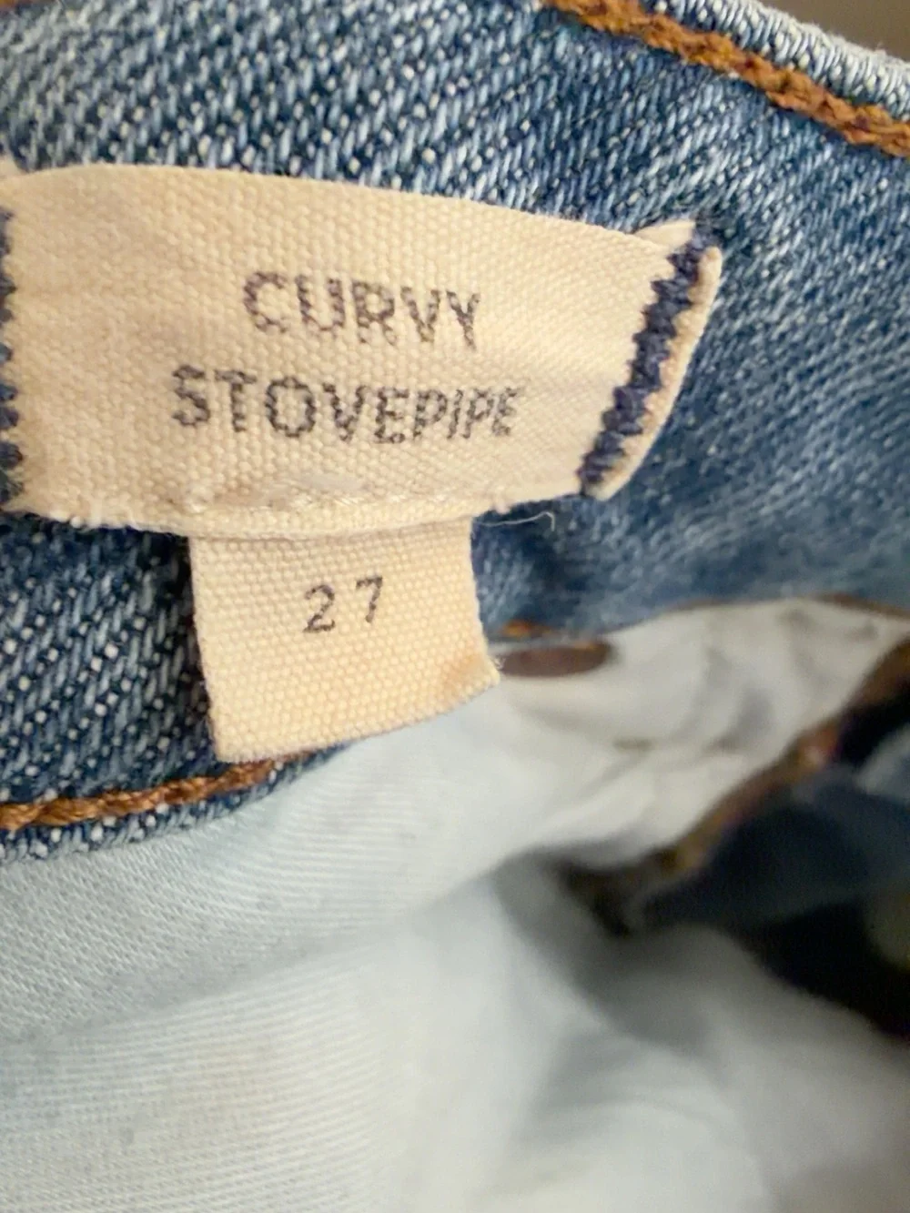 Madewell Curvy Stovepipe Jeans Size 27 Light Wash High Rise Straight Leg